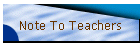 Note To Teachers